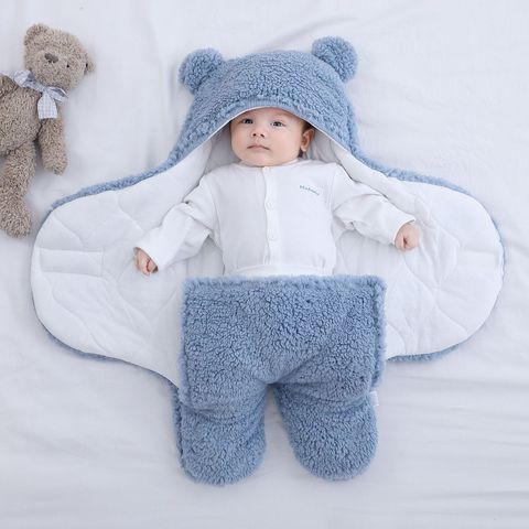 Lindo bebé recién nacido niños niñas mantas de Swaddle Wrap Ultra-suave y esponjoso de la bolsa de dormir de algodón suave ropa de cama conjunto ► Foto 1/6