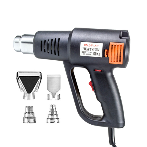 Pistola de calor portátil de 2000W, herramienta de aire caliente ajustable para uso industrial, secador de pelo con temperatura continua, Biaowang ► Foto 1/6