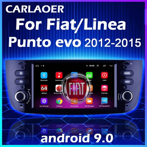 Coche Android para Fiat Linea Punto EVO 2012, 2013, 2014, 2015 Grande Linea 2007-12-12 Auto Radio estéreo navegación GPS reproductor Multimedia ► Foto 1/6