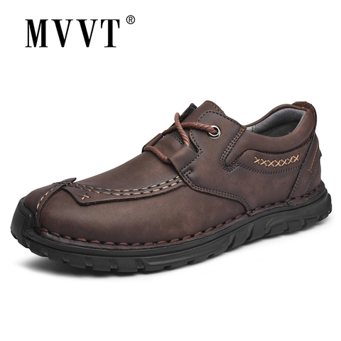 Zapatos informales de cuero para hombre, mocasines cómodos de cuero para actividades al aire libre, transpirables, novedad, Otoño, gran oferta ► Foto 1/6