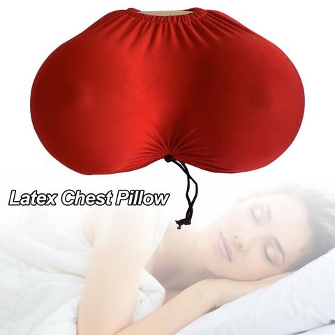 Almohada cómoda de látex para el pecho, cojín para el pecho, ergonómico, increíble, para regalos, ayuda al dolor de espalda ► Foto 1/6