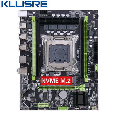 Kllisre-placa base X79 con chip, USB 3,0, LGA2011, ATX, SATA3, PCI-E, NVME, M.2, SSD, compatible con memoria REG ECC y procesador Xeon E5 ► Foto 1/6