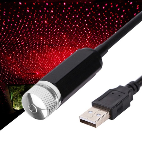 Proyector de luz LED con USB para Interior del hogar, luz láser para escenario, luces de Ambiente de techo de coche, fiesta de Navidad, DJ, decoración ► Foto 1/6