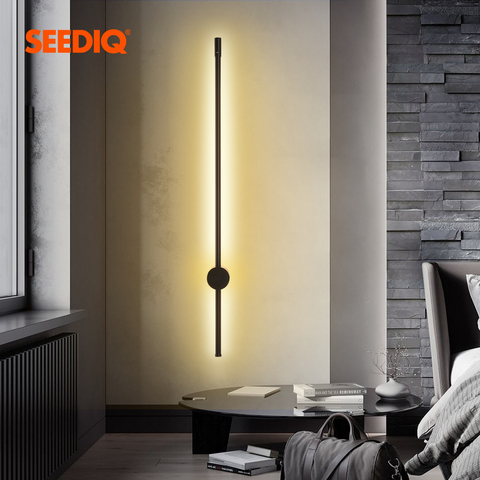 Lámpara Led de pared larga para decoración del hogar, candelabro de fondo montado en superficie para sala de estar, dormitorio y sofá, accesorio de iluminación ► Foto 1/6