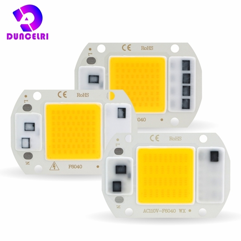 LED COB Chip 110V 220V 10W 20W 30W 50W No necesita Controlador LED perlas de la lámpara para la luz de inundación Spotlight Lampada iluminación blanco frío/calor ► Foto 1/6