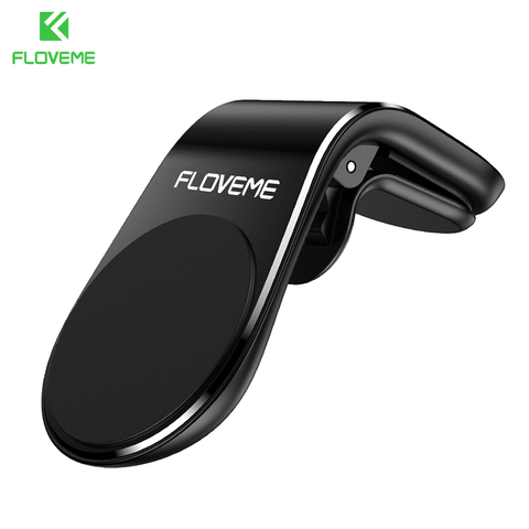 FLOVEME-soporte magnético de teléfono para coche, soporte de ventilación de aire en forma de L para iphone X 11 Samsung S9 ► Foto 1/6