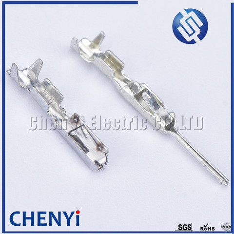 Terminal de crimpado macho y hembra de 0,6mm, conector de cable automotriz, pines de metal de 963715-1 963716-1 para BMW, VW y Toyota, 50 Uds. ► Foto 1/6