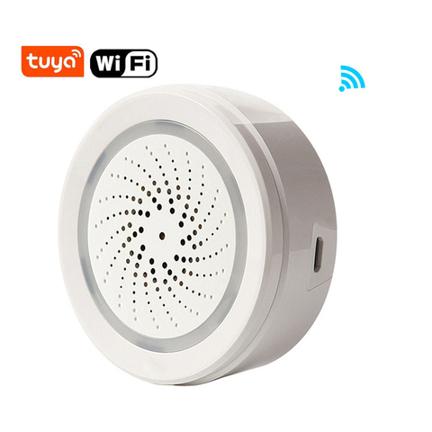 Tuya Smart Life-alarma de sirena con Sensor USB, alarma inalámbrica de luz de sonido ► Foto 1/5