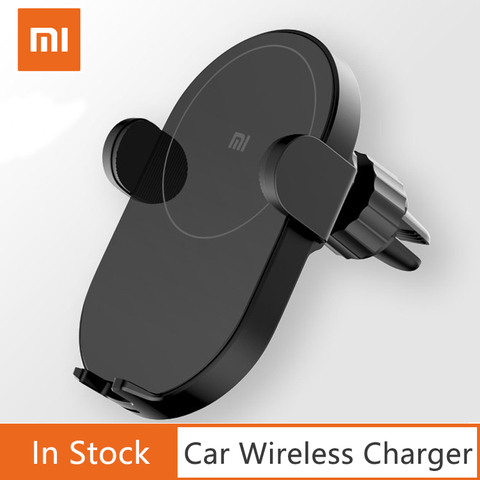 Cargador de coche inalámbrico Xiaomi Mi 20W/10W Max Qi Sensor infrarrojo inteligente doble carga rápida refrigeración soporte de teléfono de coche para Mi 9 ► Foto 1/6