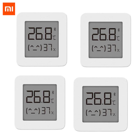 Xiaomi-termómetro inteligente Mijia 2 con Bluetooth, Sensor de temperatura y humedad, higrómetro Digital LCD que funciona con la aplicación Mijia ► Foto 1/6