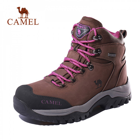 Camello mujeres alto-Top zapatos de senderismo zapatos Durable Anti-deslizamiento cálido escalada al aire libre zapatos de Trekking táctico militar botas ► Foto 1/6