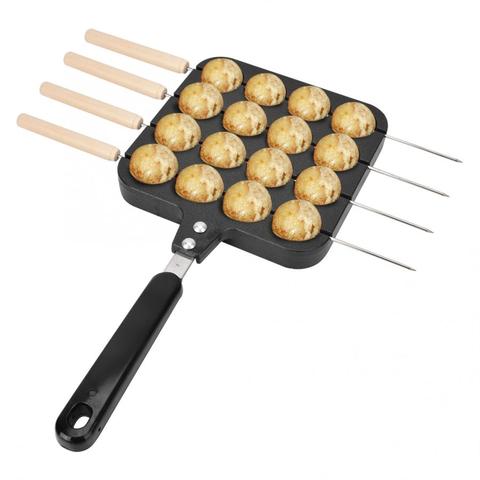 16 agujeros fabricante de Takoyaki no-Stick Takoyaki Grill Pan placa Maruko hornear formas molde Pan pulpo máquina de cocción ► Foto 1/6