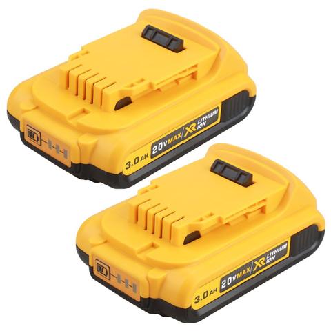 Batería de iones de litio de 20V y 3000mAh, herramienta eléctrica recargable para DEWALT DCB203 DCB181 DCB180 DCB200 DCB201 DCB201-2 L50 ► Foto 1/6