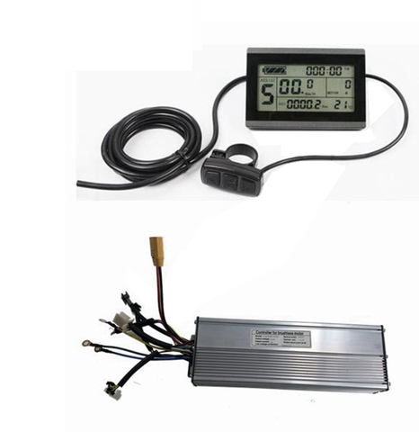 Controlador de bicicleta eléctrica con Motor de CC sin escobillas 48V 60A, controlador 60A + pantalla LCD3 LCD8S LED900 de KT-LCD8H, para Kit DE 2000W-3000W ► Foto 1/6