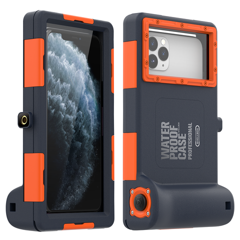 Funda de buceo profesional para iPhone 11 Pro Max X XR XS Max cubierta 15 metros de profundidad impermeable para iPhone 6 6S 7 8 Plus Coque ► Foto 1/6