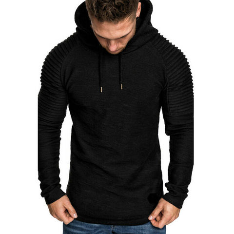 Nueva marca de moda sudaderas con capucha hombres, Color sólido, con capucha Slim Sudadera Hombre Sudadera con capucha sudaderas con capucha de Hip Hop ropa deportiva chándal ► Foto 1/6