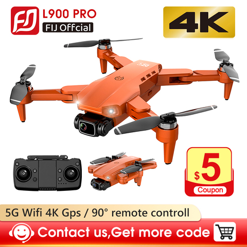 Dron L900 Pro 5G GPS 4K, con cámara HD, FPV, 28 minutos de vuelo, Motor sin escobillas, distancia, 1,2 km, profesional ► Foto 1/6