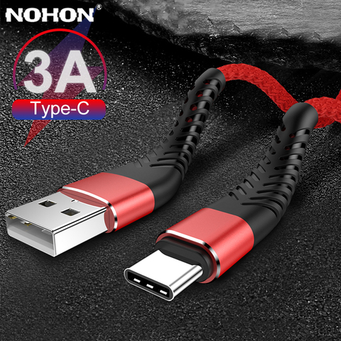 Cable USB tipo C de carga rápida para móvil, Cable de 20cm, 1m, 2m, 3m, para Samsung, Huawei, Xiaomi, tipo C, USBC, cargador de origen, largo y corto ► Foto 1/6