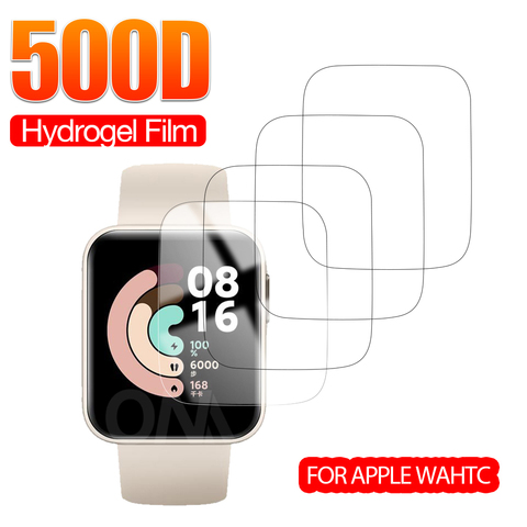 Protector de pantalla de cobertura completa para Xiaomi Redmi Watch y Mi Smart Watch Lite, accesorios de película protectora de hidrogel suave (no cristal) ► Foto 1/6