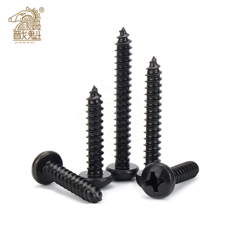 100 Uds con cabeza redonda de estrella Phillips-tornillo de rosca M1 M1.2 M1.4 M1.5 M1.7 M2 M2.3 M2.6 M3 M3.5 M4 de acero al carbono de tornillo de madera ► Foto 1/6