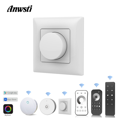 Mando Dimmer LED 220V 230V 110V AC lámpara de bombilla de luz 2,4G inalámbrico RF de control remoto regulable Wifi inteligente Triac LED regulador de intensidad 220V KS ► Foto 1/6