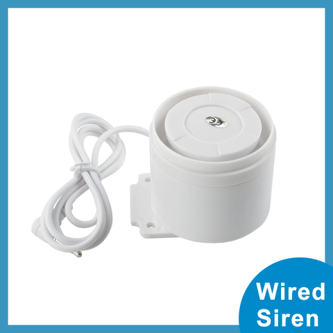 Mini sirena con cable para sistema de alarma de seguridad para el hogar, 110 dB, accesorios de alarma de sonido, antirrobo DIY ► Foto 1/6