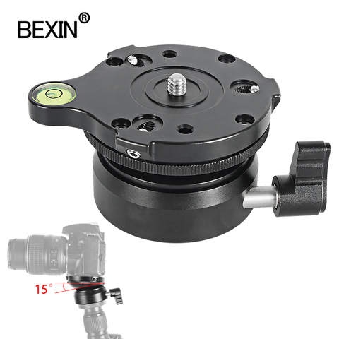 BEXIN-base de trípode para cámara, base niveladora, soporte ajustable con nivel de burbuja para dslr camear ► Foto 1/6