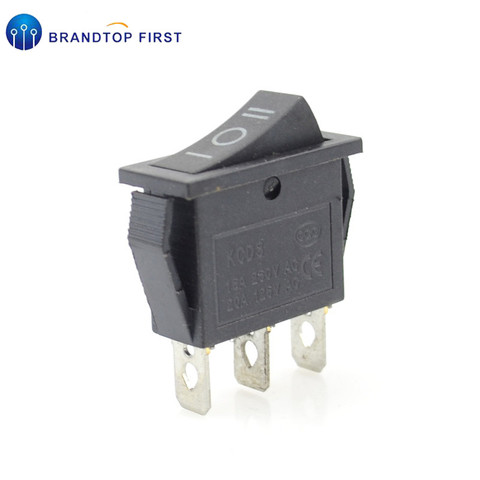 Interruptor basculante KCD3, 3 posiciones, 3 pines, 125V/250V, negro, 2 uds. ► Foto 1/6