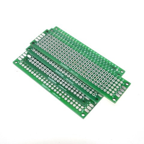 WAVGAT-placa Universal de fibra de vidrio para Arduino, 4 Uds., 5x7, 4x6, 3x7, 2x8cm, doble cara, prototipo de cobre, pcb ► Foto 1/6