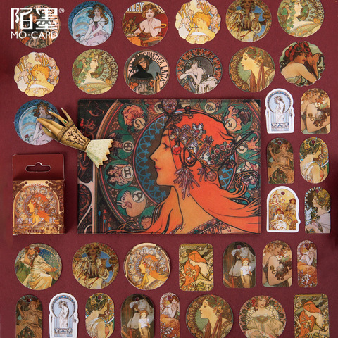 46 unids/pack Mucha pintura pegatina de papel para decoración pegatinas Diy tu álbum de recortes diario etiqueta engomada de la etiqueta ► Foto 1/5