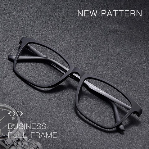 Ultraligero Plaza de la moda de marcos para gafas hombre de titanio puro TR90 óptica gafas mujer miopía gafas completa ► Foto 1/5