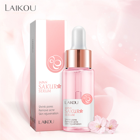 LAIKOU 17ML Japón Sakura suero nutrir Esencia de aceite de Control de brillo de rejuvenecimiento suero blanqueador para piel cuidado de la piel Facecare ► Foto 1/1