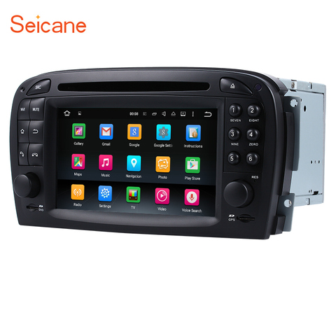 Seicane Android 10,0 IPS de 7 pulgadas Radio, navegación GPS para coche reproductor Multimedia para Mercedes SL R230 SL350 SL500 SL55 SL600 SL65 ► Foto 1/6