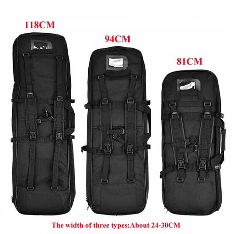 Mochila táctica de caza de 81cm, 94cm, 118cm, para pistola de Rifle Airsoft, bolso de transporte cuadrado con correa para el hombro, funda protectora deportiva, mochila ► Foto 1/6