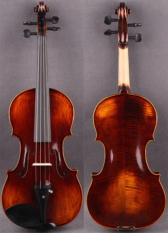 ¡4/4 violín! ¡Alemania oscuro! 4/4 바이올린 كمان buen violín flameado caso libre y arco ► Foto 1/6