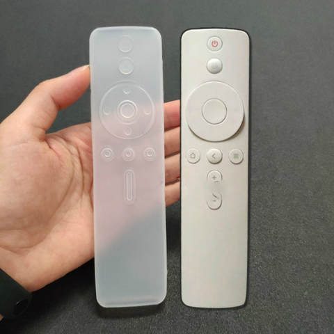 Funda transparente para mando a distancia de Xiaomi TV 4A, funda protectora de silicona suave, cubierta de goma para decodificador de TV IP Xiaomi 4S Pro ► Foto 1/5