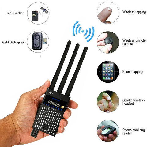 Detector inalámbrico de señal GPS GSM, Sensor profesional de microonda RF, localizador de cámara anticandente, dispositivo de detección de alarma de seguridad ► Foto 1/1
