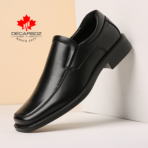 DECARSDZ-Mocasines de piel para hombre, calzado moderno y cómodo, informal, para otoño, 2022 ► Foto 1/6