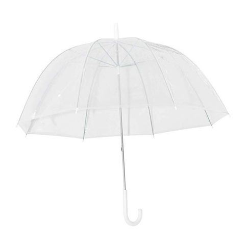 Moda transparente burbuja forma de cúpula paraguas al aire libre a prueba de viento paraguas princesa desmaleza Decoración ► Foto 1/6