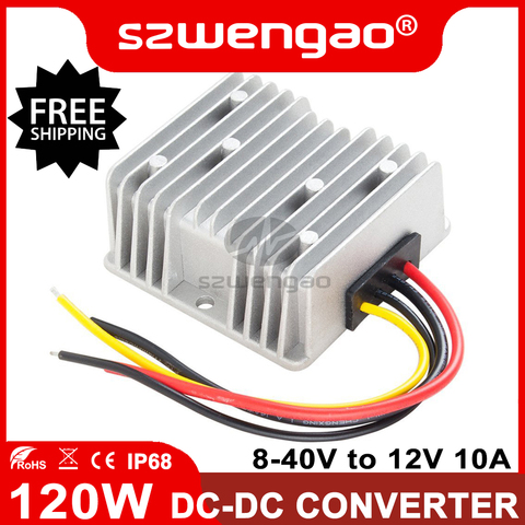 300 W Boost Buck DC estabilizador de voltaje 8-40 V a 12 V 6A 10A 15A 20A regulador del convertidor de potencia a prueba de polvo impermeable a prueba de golpes ► Foto 1/6