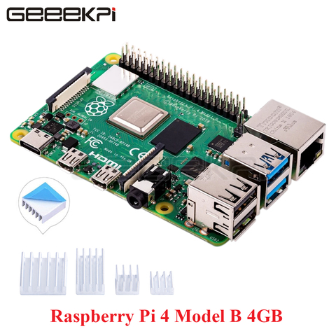 Raspberry Pi-Raspberry Pi 4 Modelo B, versión de 2 /4 /8 GB RAM, Quad Core, Cortex-A72 (ARM v8), 64 bits SoC @ 1,5 GHz ► Foto 1/6