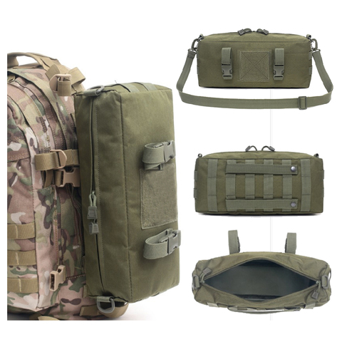 Bolsas de escalada al aire libre impermeable accesorios tácticos militares bolso de hombro 600D Nylon Molle Camping paquete senderismo bolsa de cintura ► Foto 1/6