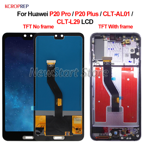 Montaje de pantalla táctil para teléfono móvil inteligente Huawei, digitalizador LCD tipo TFT de pantallas de 6,1 pulgadas, compatible con modelo P20 Pro y Plus, tipo CLT-AL01 y CLT-L29 ► Foto 1/6