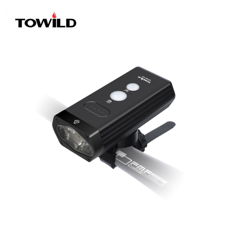 Toweld-batería portátil para bicicleta, luz de bicicleta recargable con USB resistente al agua con accesorios para bicicleta, modelo BR1800 / BR1200 ► Foto 1/6