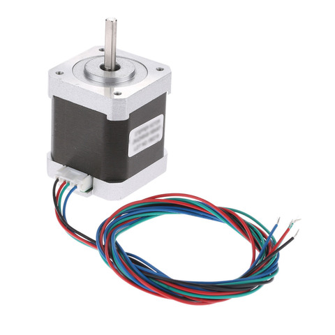 Nema 17 48mm Motor paso a paso de 0,9 grados 2.4A 2 Fase Nema 17 híbrido Motor paso a Paso 4-plomo para 3D impresora máquina de grabado CNC ► Foto 1/6