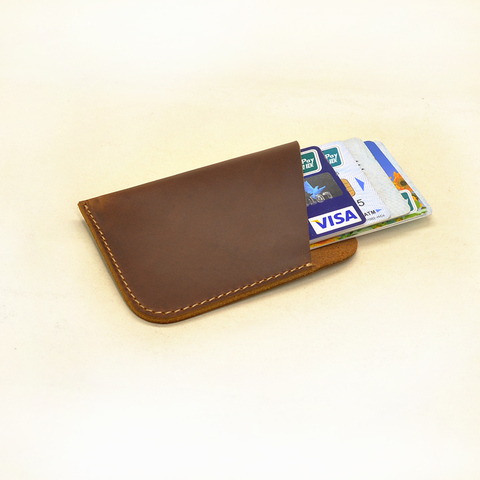 Funda de cuero genuino para tarjetas de crédito, Protector de tarjetas ► Foto 1/1