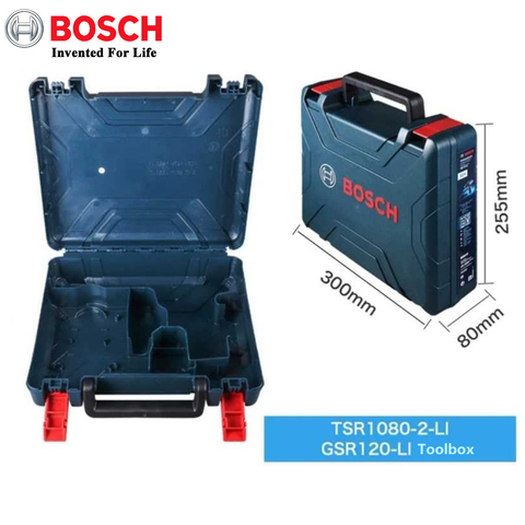 Bosch-caja de almacenamiento portátil para taladro eléctrico Bosch GSR 120-Li, caja de herramientas dura con carcasa de plástico ► Foto 1/6