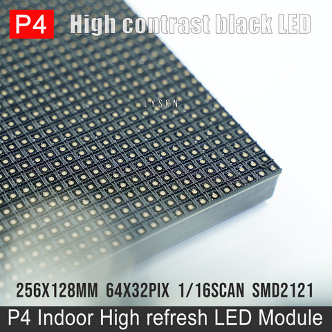 2022 promoción Hd P4 interior Smd2121 Módulo de pantalla Led a todo Color 256*128mm, 1/16 escanear interior P4 Rgb módulo Led 64x32 píxeles ► Foto 1/6