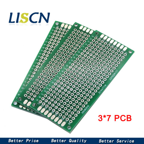 5 uds. 3x7cm 3cm x 7cm 3*7 doble cara prototipo PCB diy placa de circuito impreso Universal ► Foto 1/1