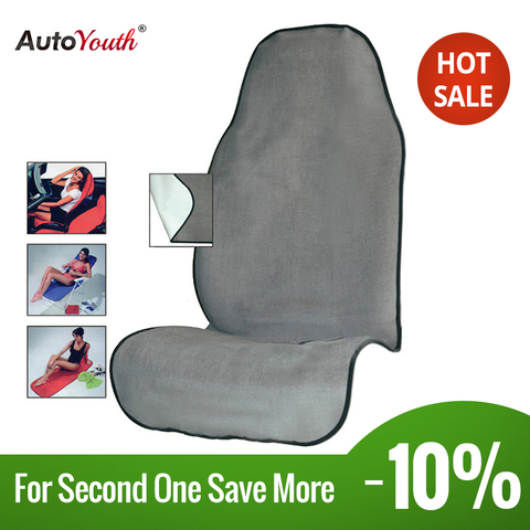 AUTOYOUTH-cojín deportivo para asiento de toalla, alfombrilla de playa Universal para todos los coches, SUV, camiones, Protector de asiento para mascotas, cubierta de asiento de perro, 7 colores ► Foto 1/5